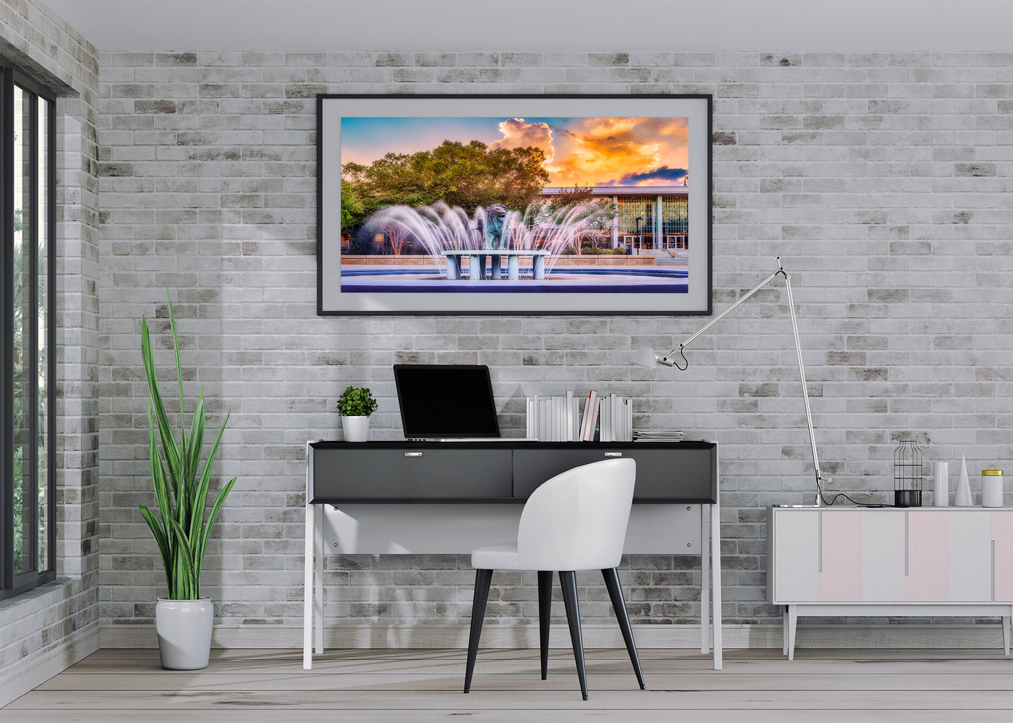 Monarch Fountain at Dusk