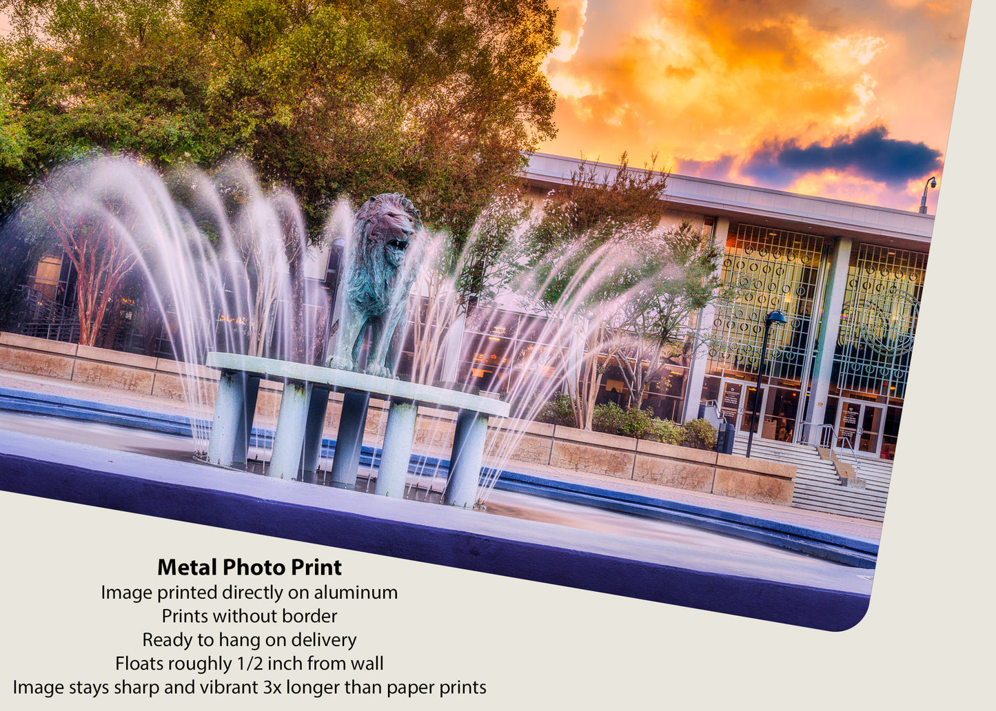 Monarch Fountain at Dusk