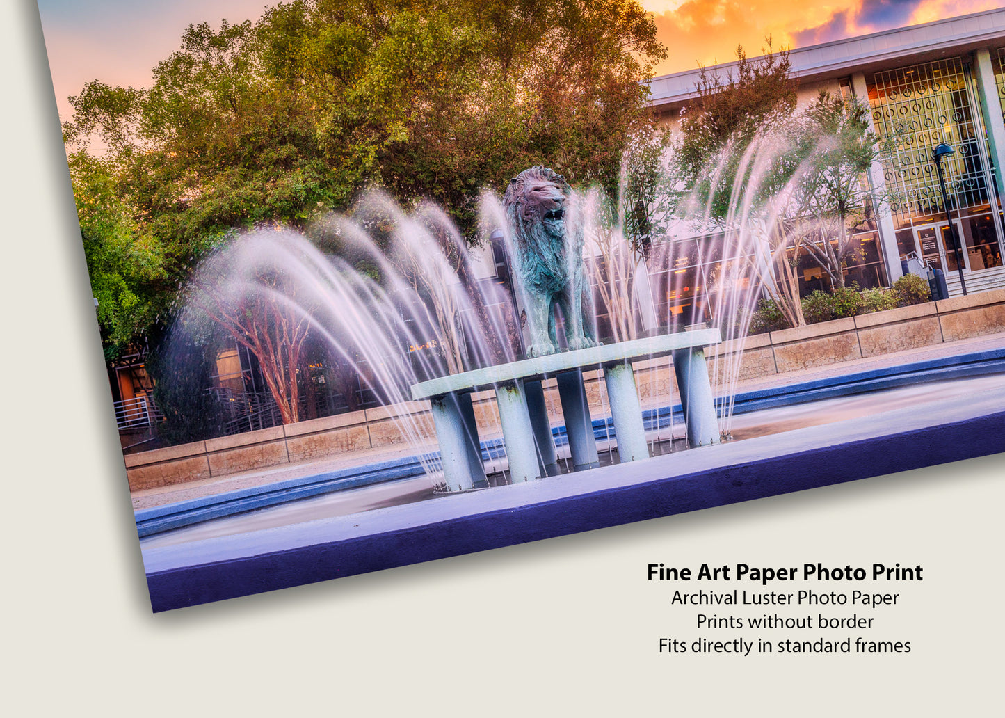 Monarch Fountain at Dusk