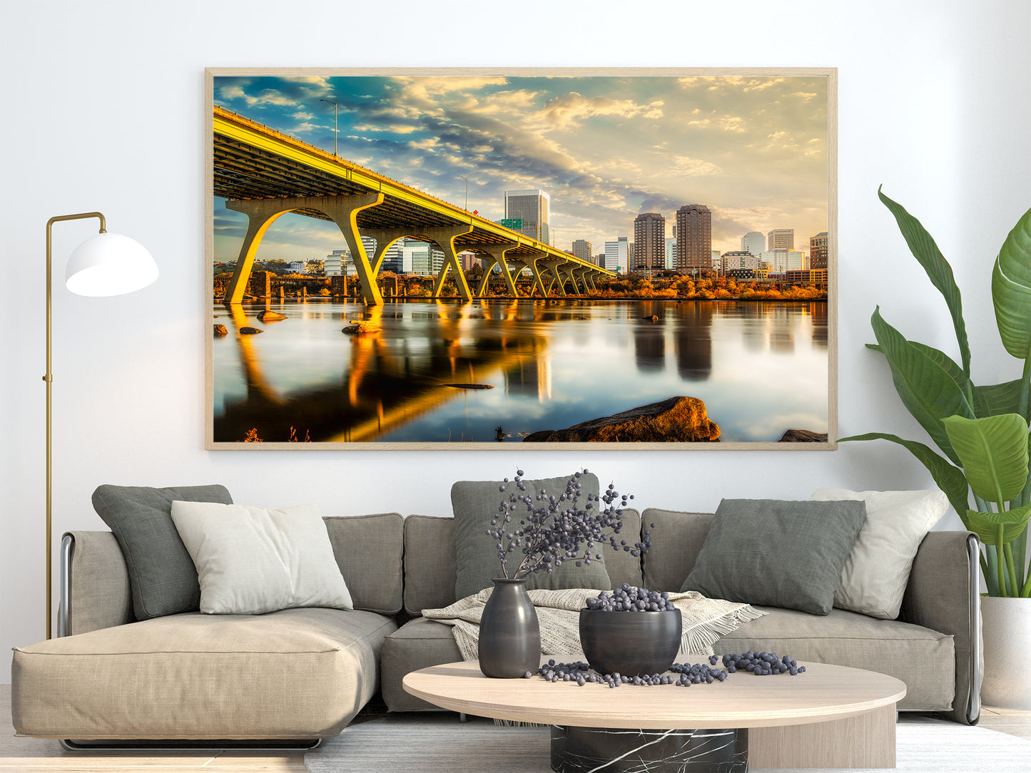 Resplandor del río James