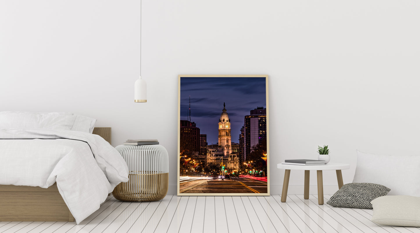 Night on the Ben Franklin Parkway