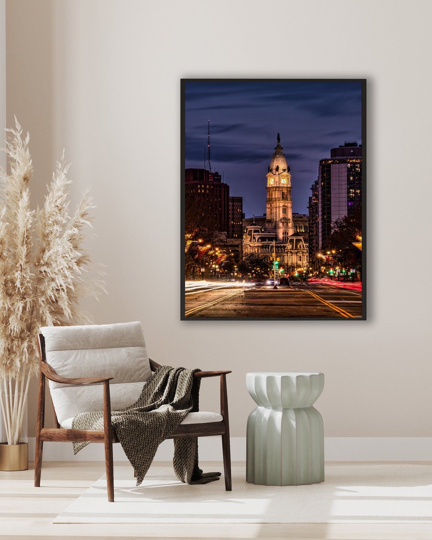 Night on the Ben Franklin Parkway