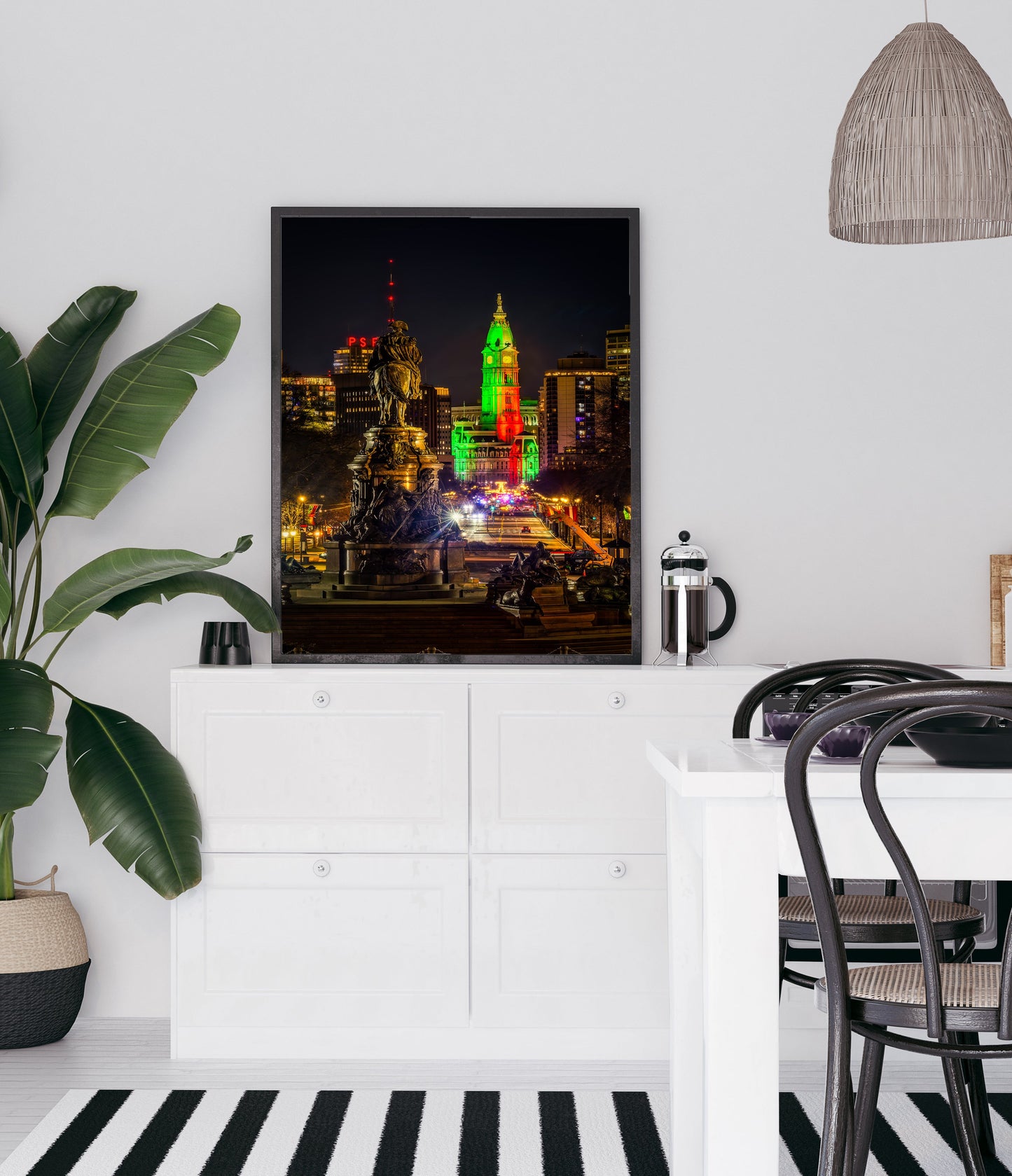 Christmas Colors Over Center City