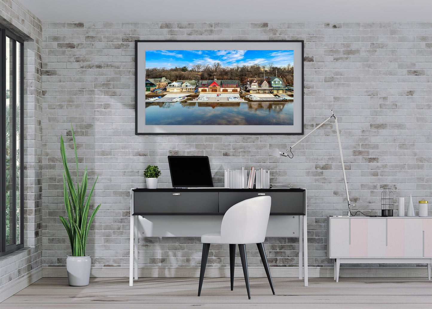 Boathouse Row Under Blue Skies