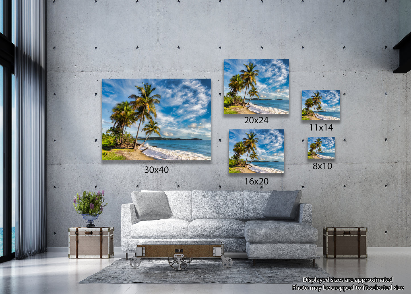 Blue Sky Over Puerto Rican Palms