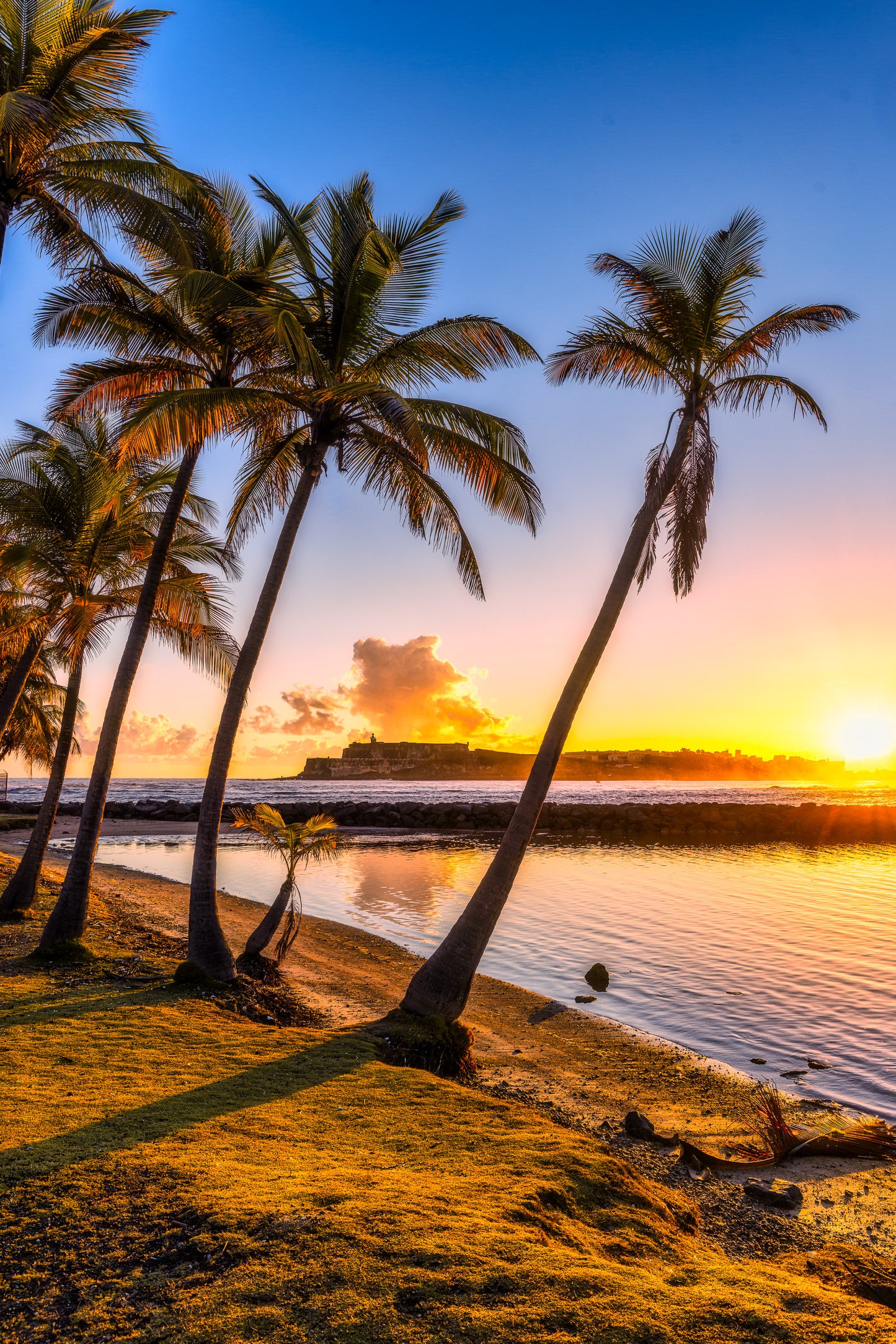 Golden Sunrise Across San Juan Bay