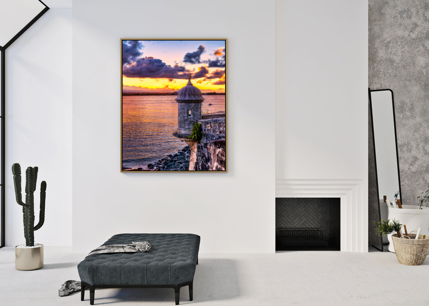 Old San Juan Watchtower at Dusk