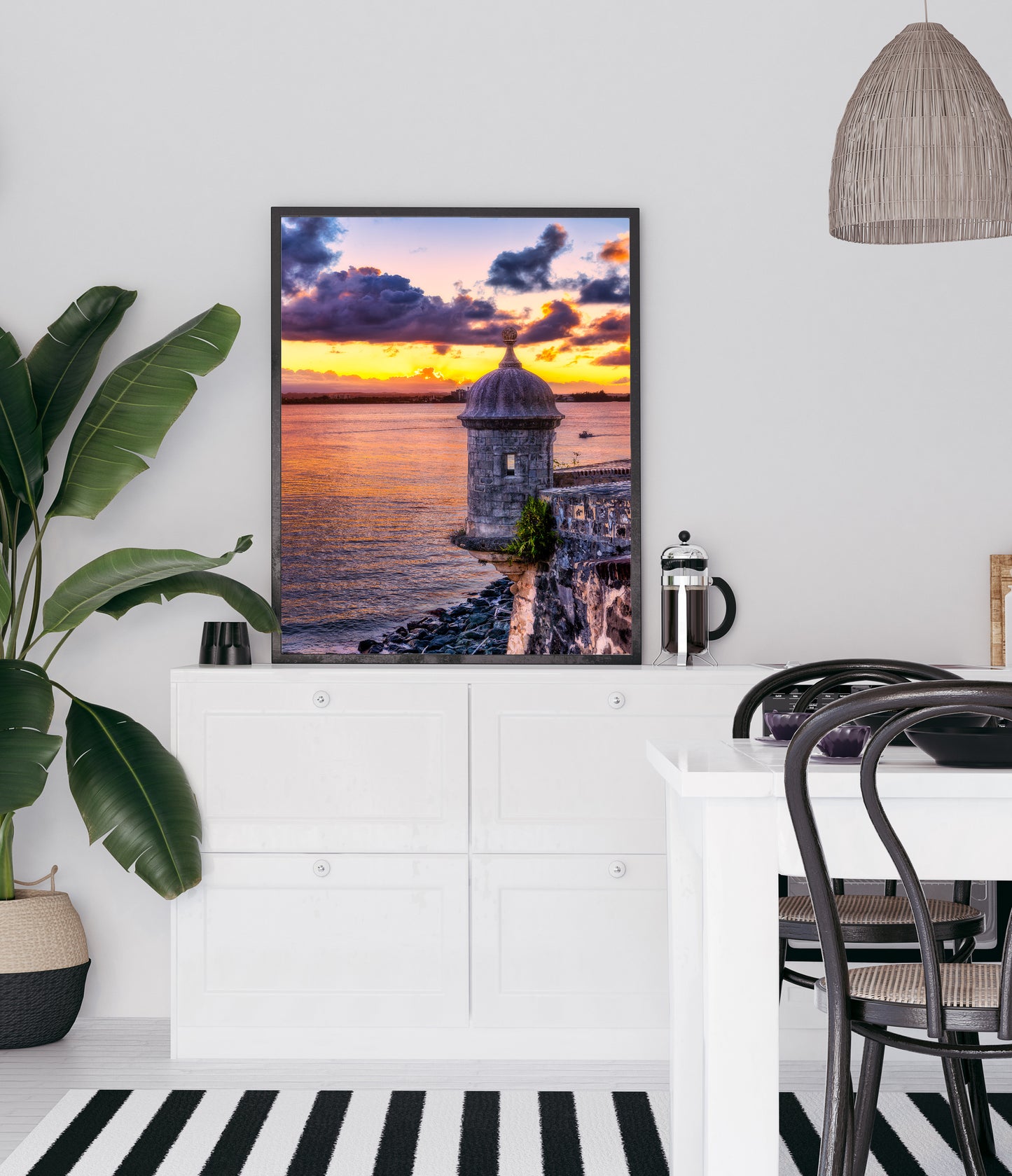Old San Juan Watchtower at Dusk