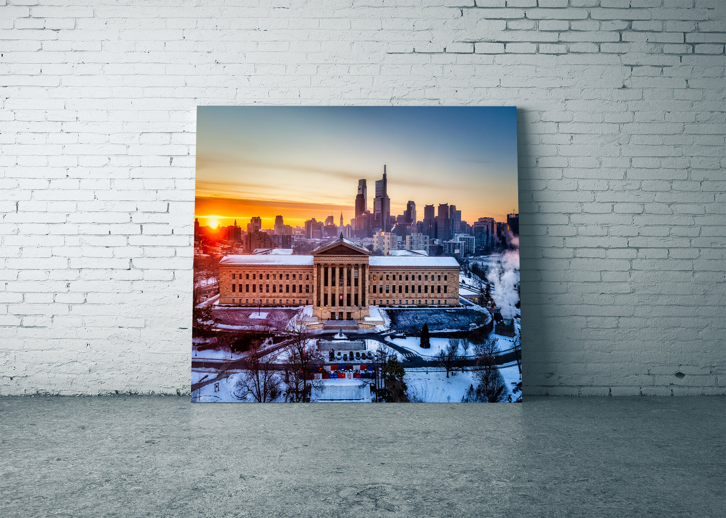 Philadelphia Glowing at Sunrise