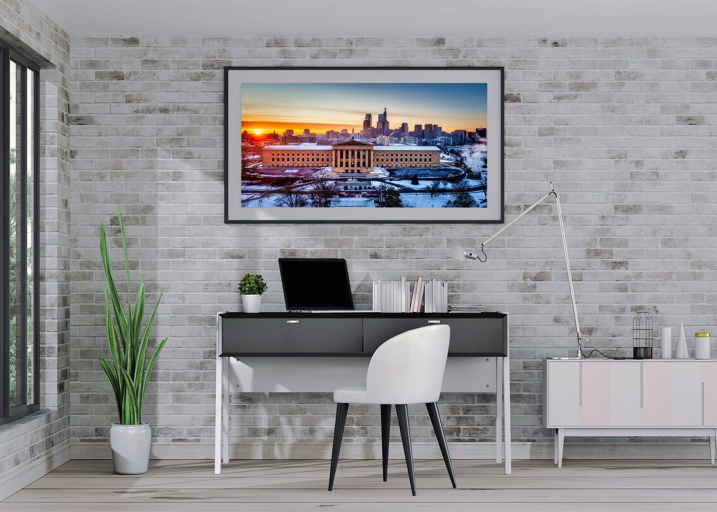 Philadelphia Glowing at Sunrise