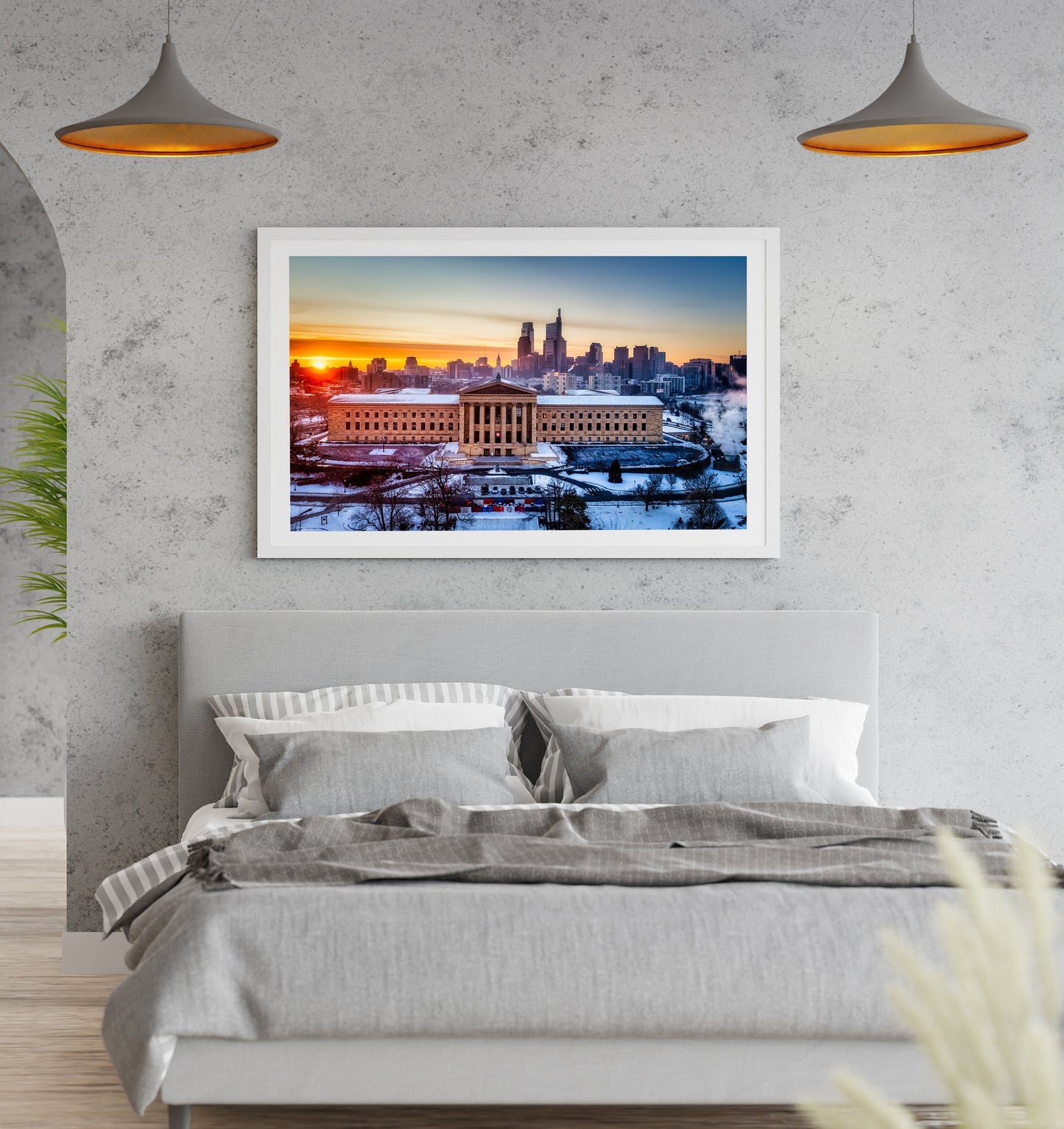 Philadelphia Glowing at Sunrise