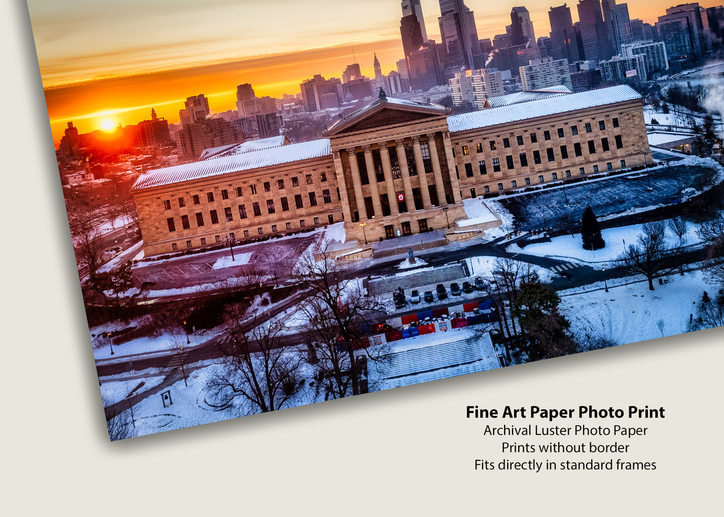 Philadelphia Glowing at Sunrise