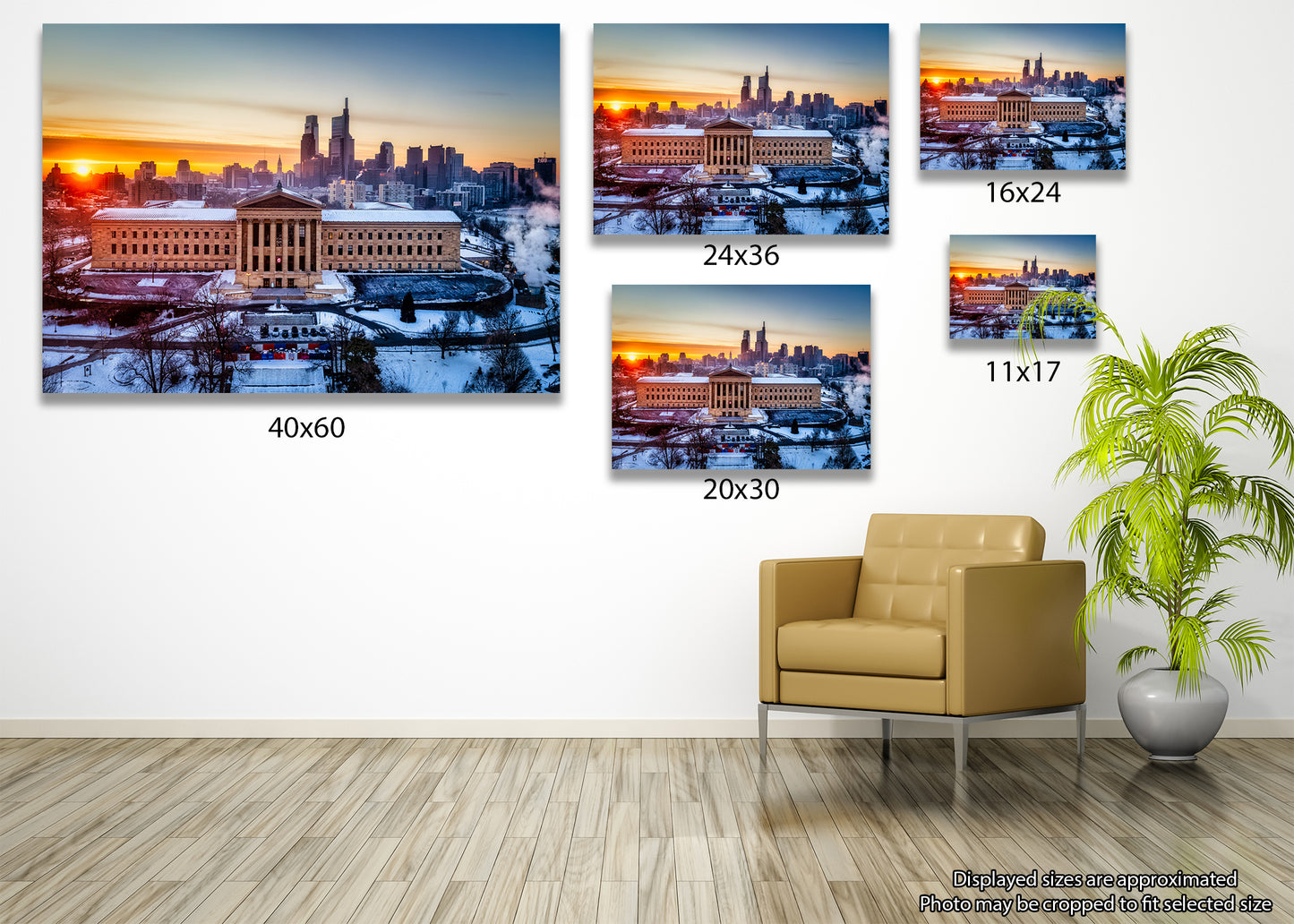 Philadelphia Glowing at Sunrise