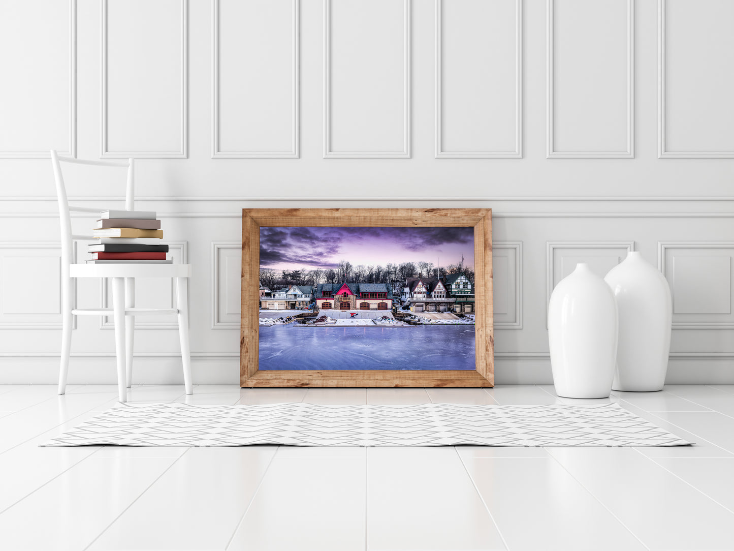 Boathouse Row on Ice