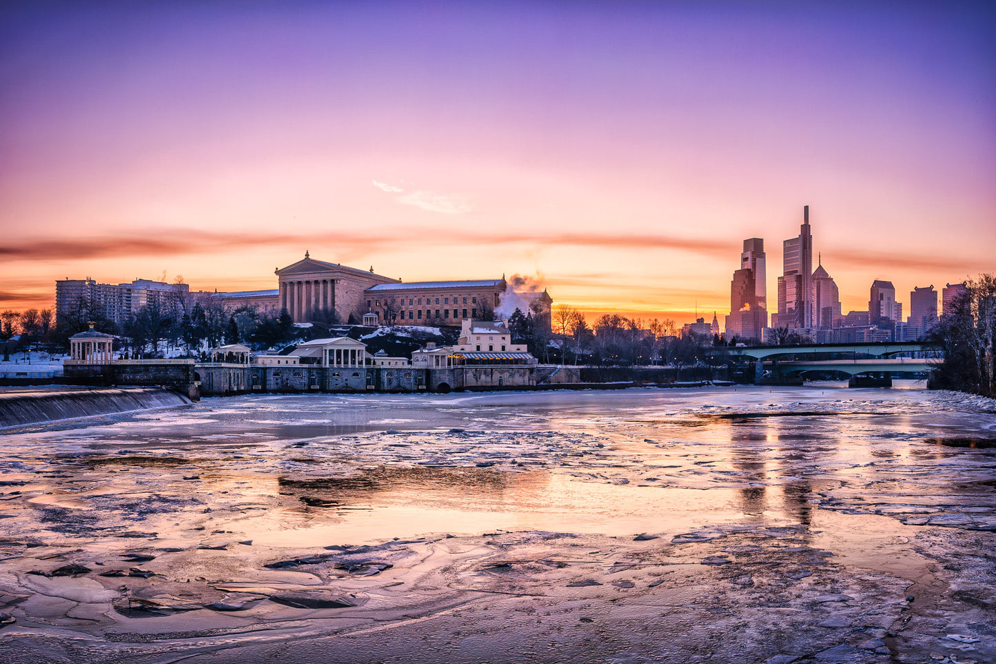 Phrozen Philadelphia at Sunrise