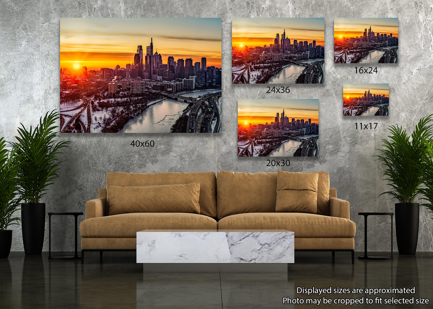 Dawn Over a Frozen Philadelphia