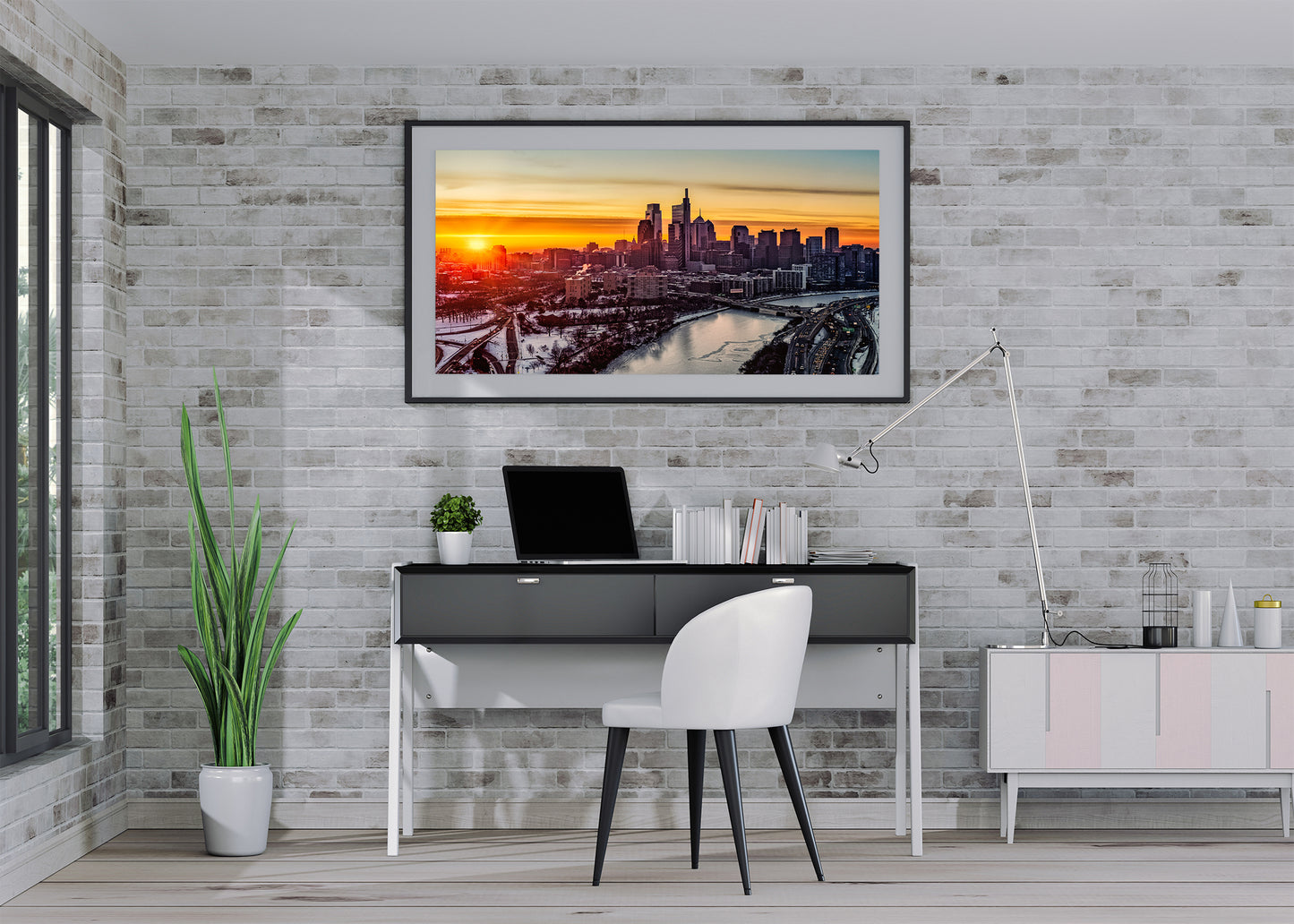 Dawn Over a Frozen Philadelphia