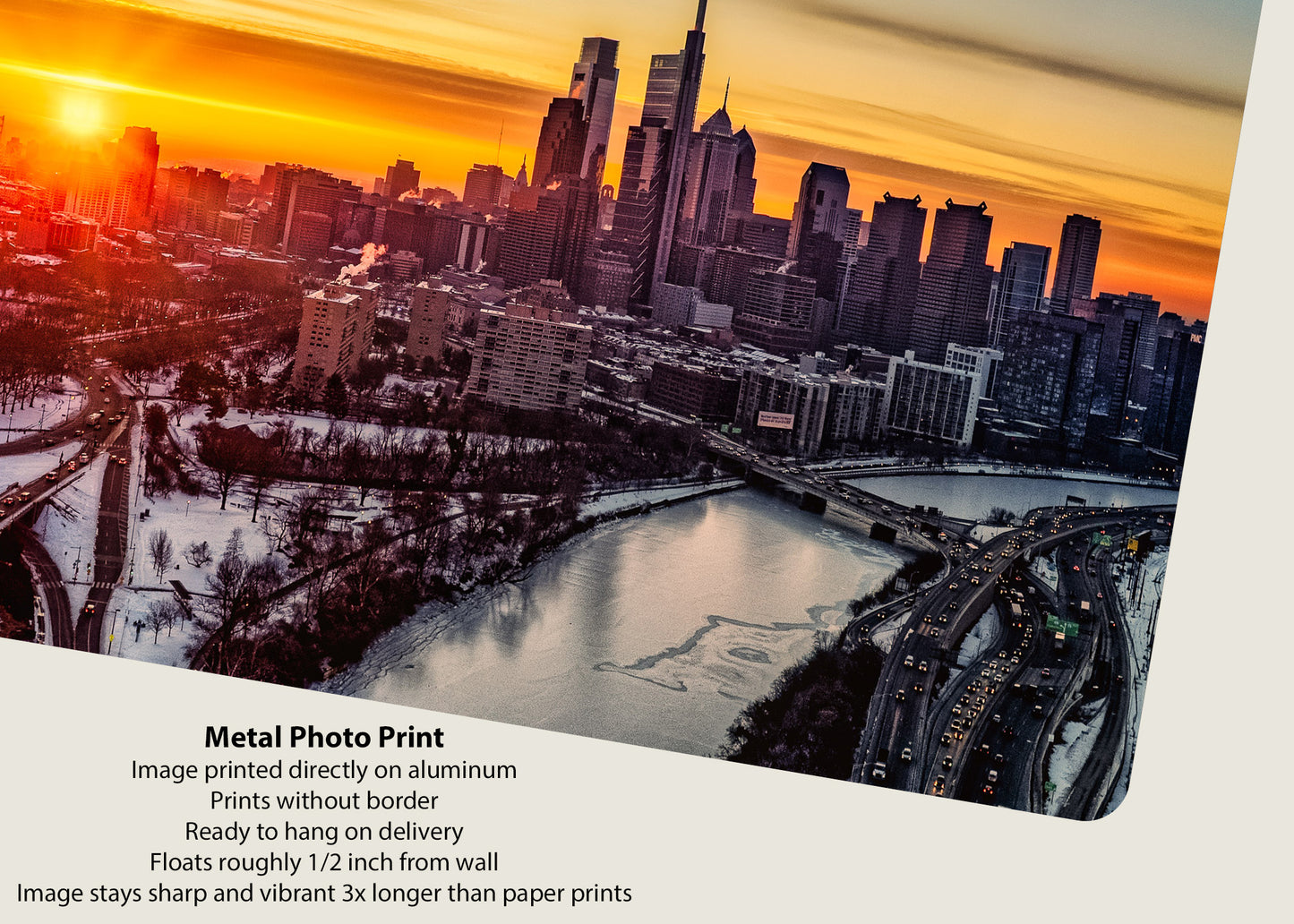 Dawn Over a Frozen Philadelphia