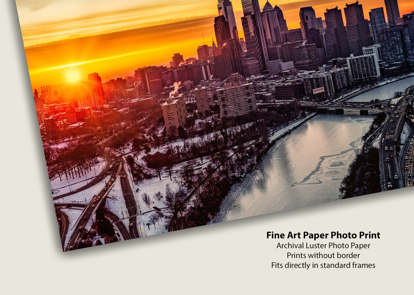 Dawn Over a Frozen Philadelphia