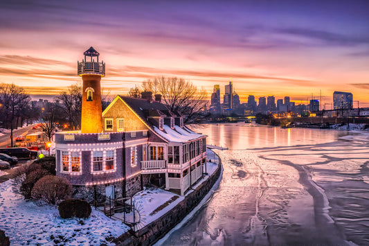 Frozen Schuylkill at Turtle Rock