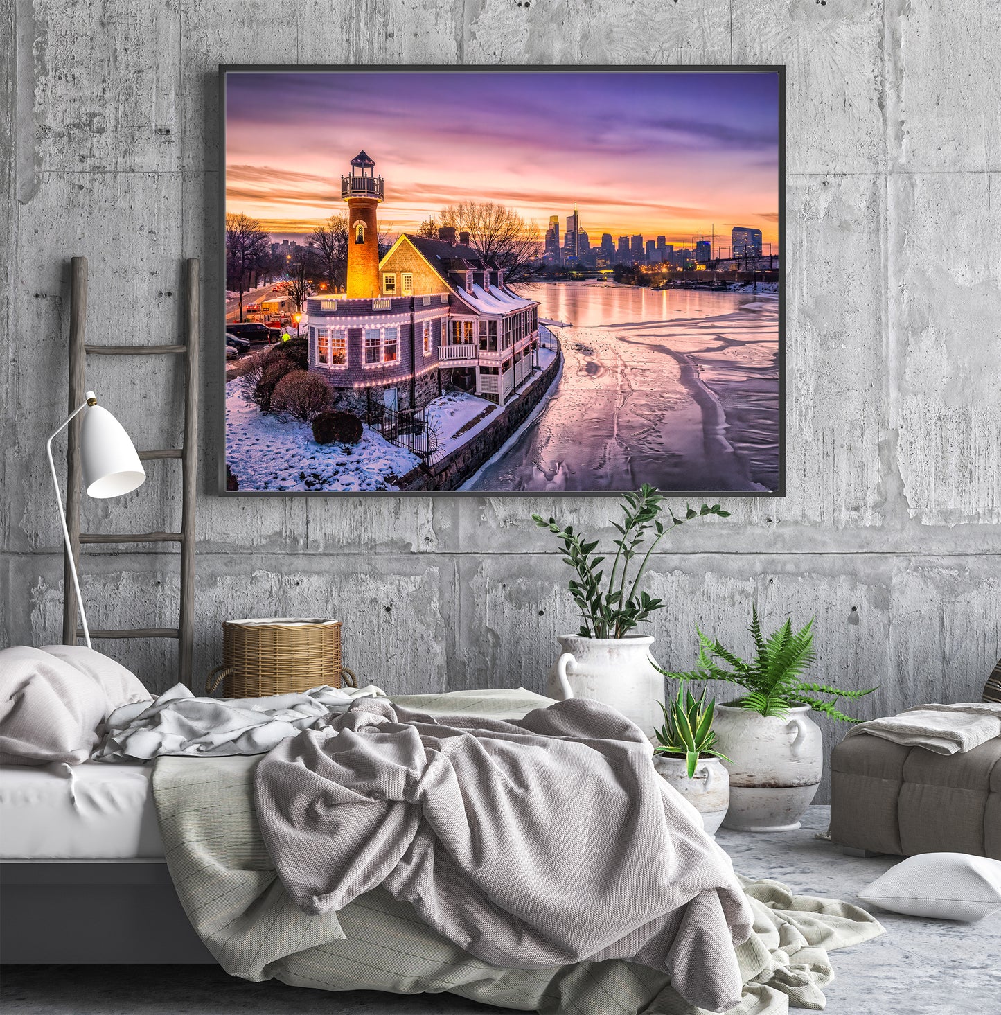 Frozen Schuylkill at Turtle Rock