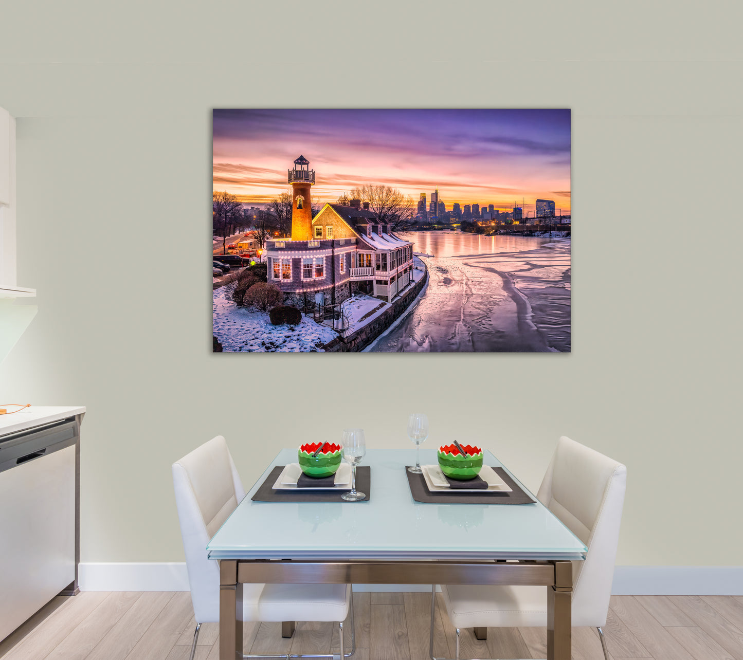 Frozen Schuylkill at Turtle Rock