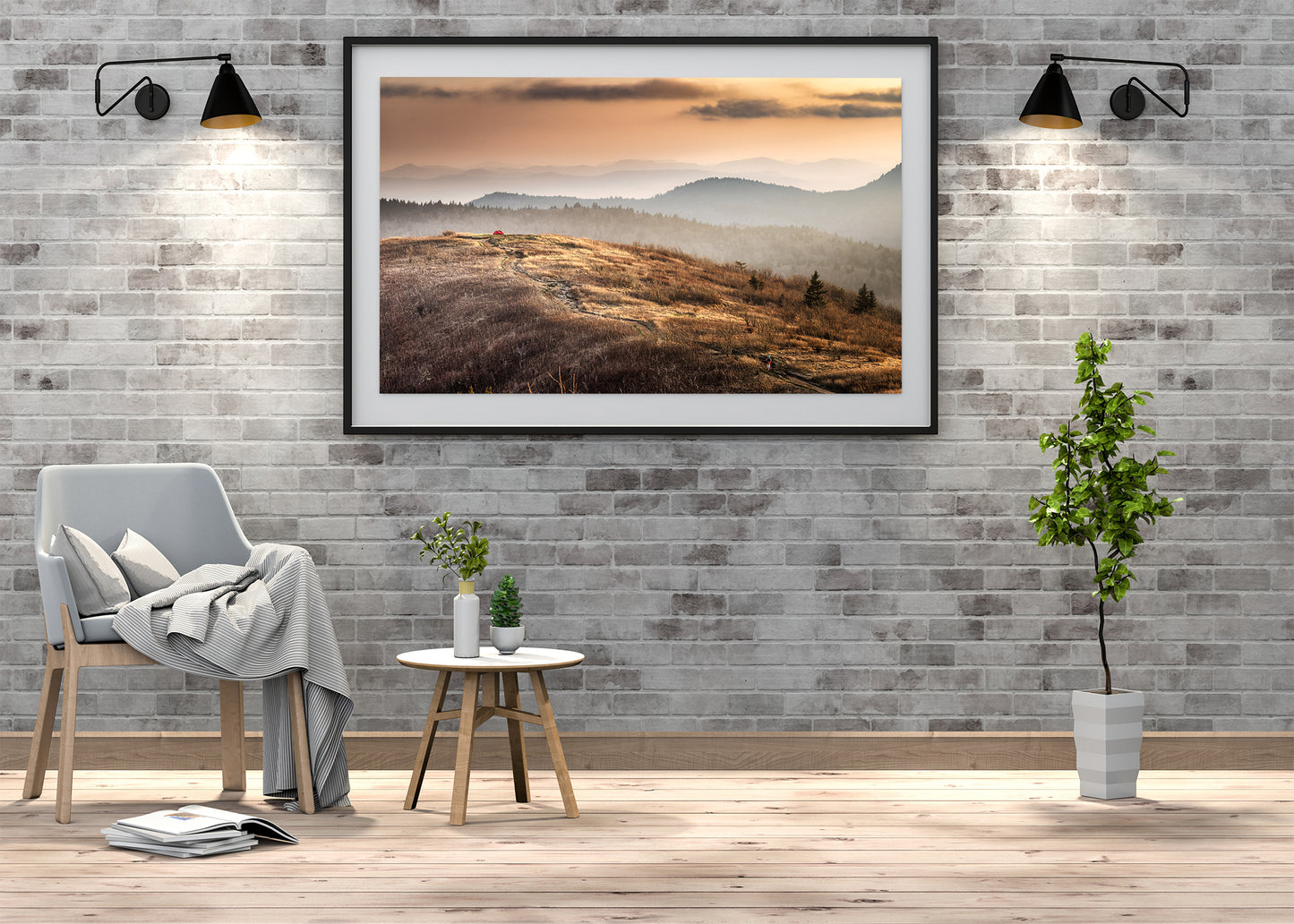 Copper Grass and Distant Peaks