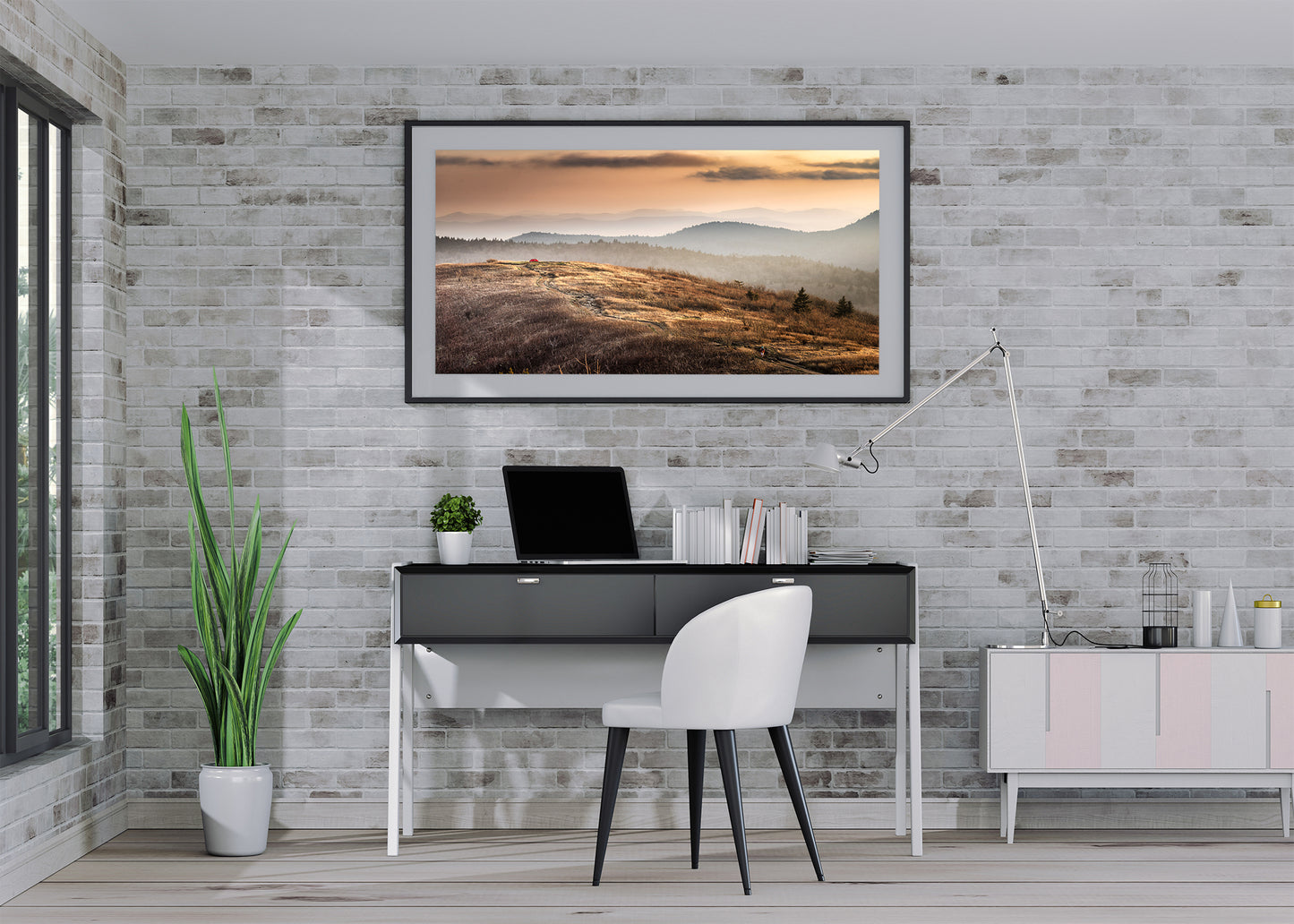 Copper Grass and Distant Peaks