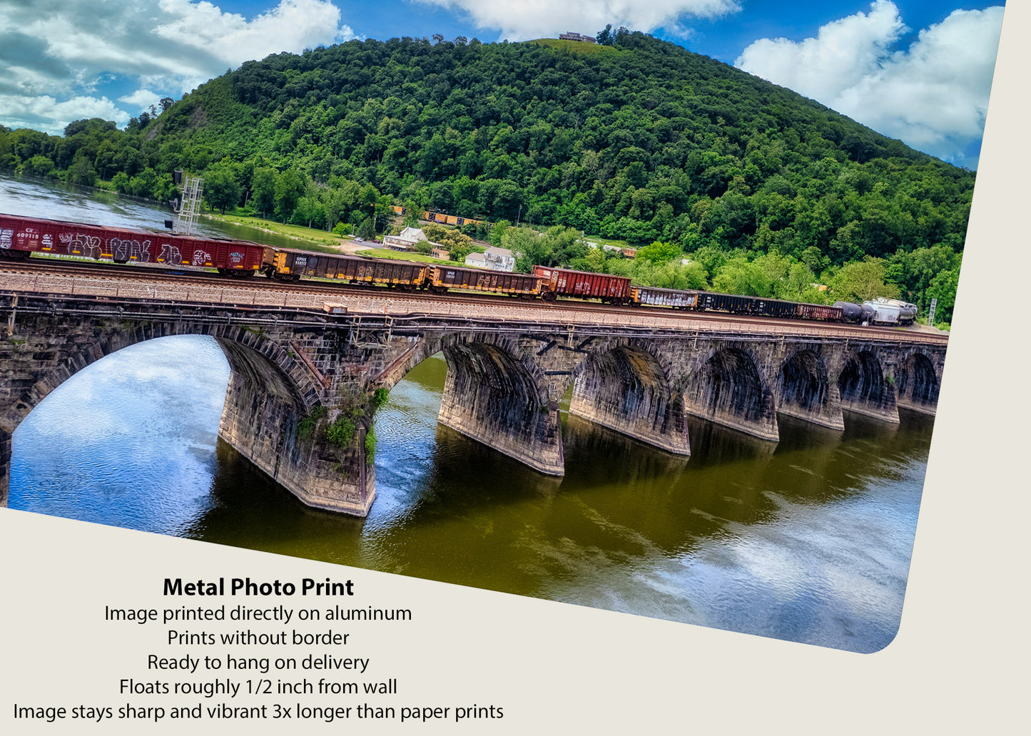Long train at the Rockville Bridge