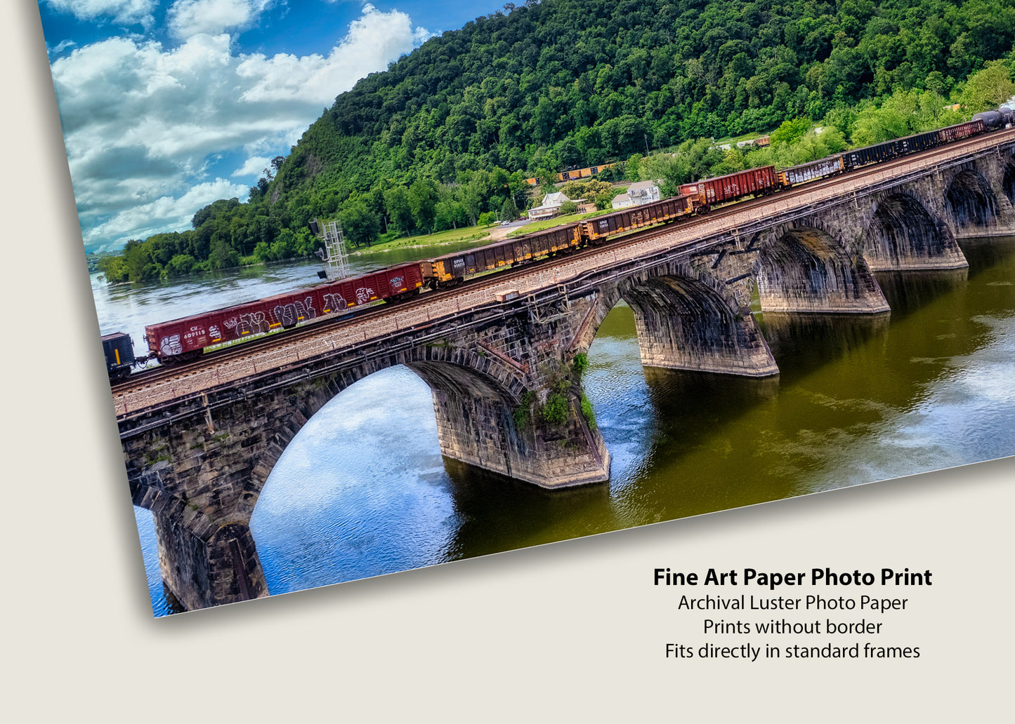 Long train at the Rockville Bridge