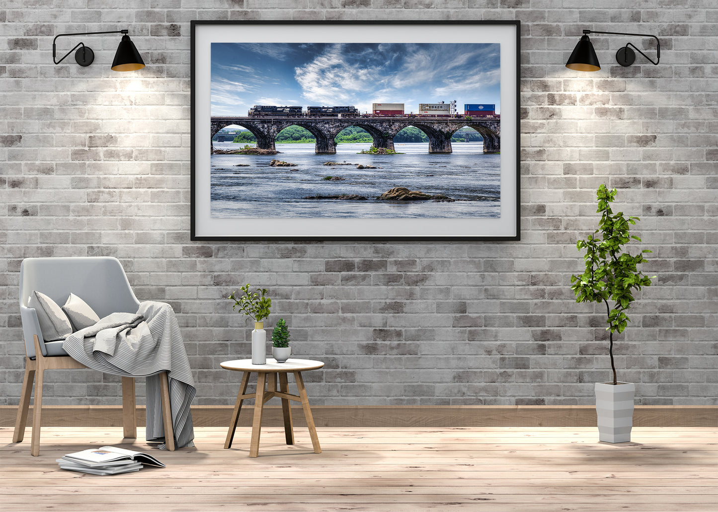 Railcars over Rockville River