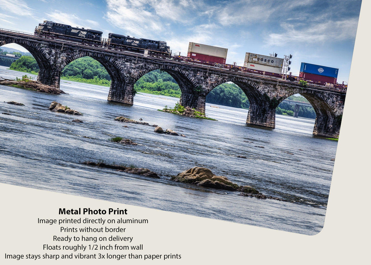 Railcars over Rockville River