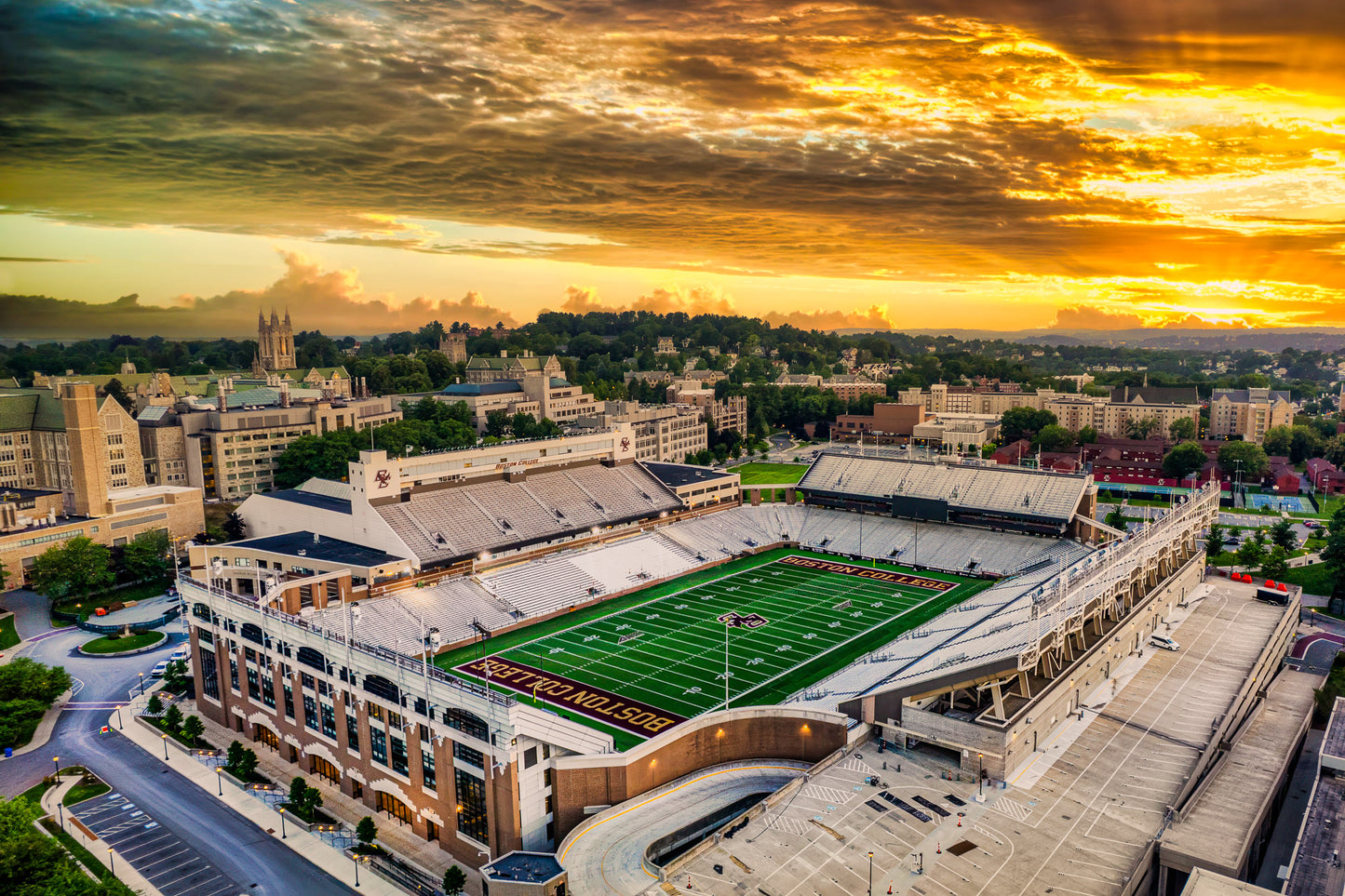 Alumni Stadium at Sunrise