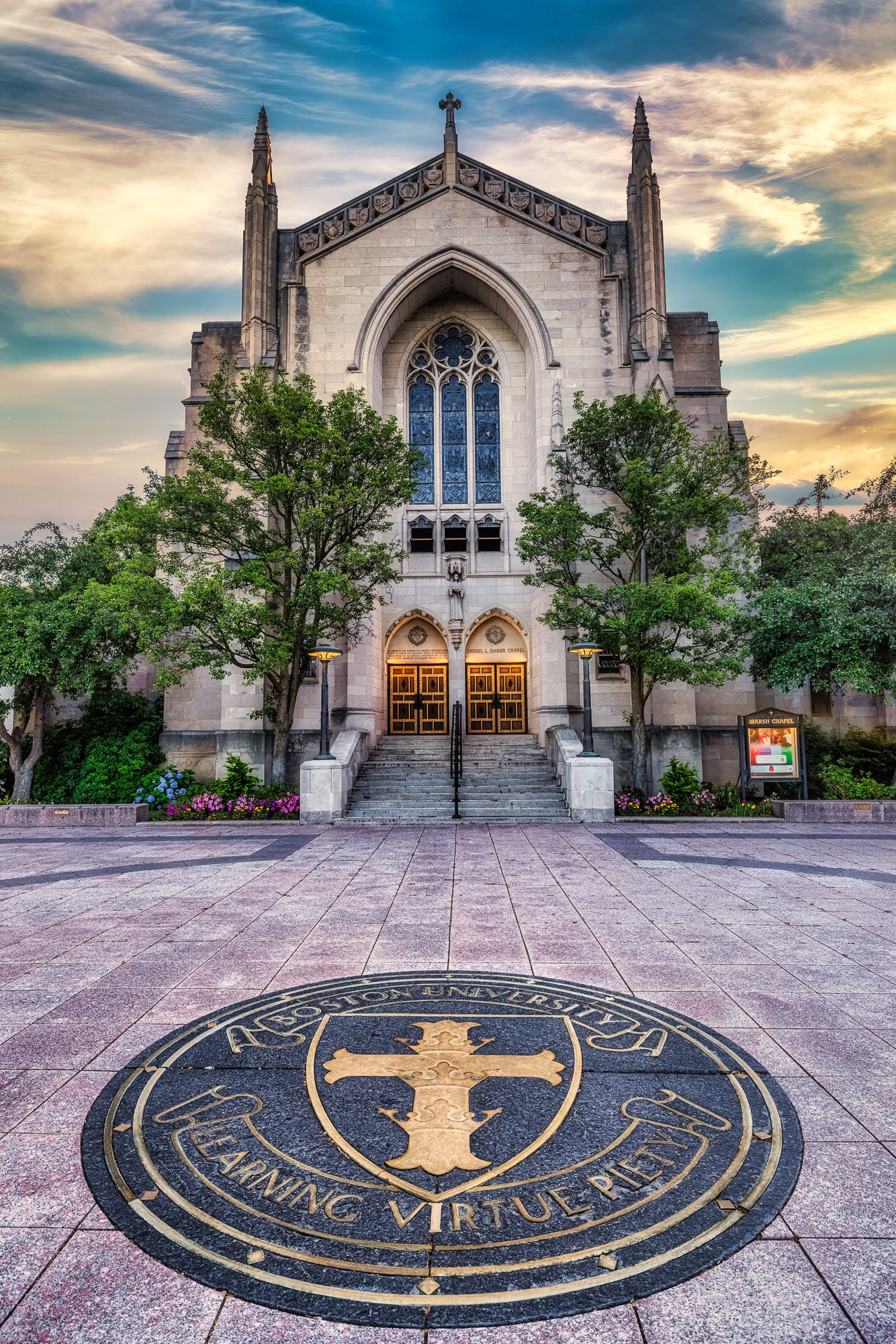 Marsh Chapel at Golden Hour