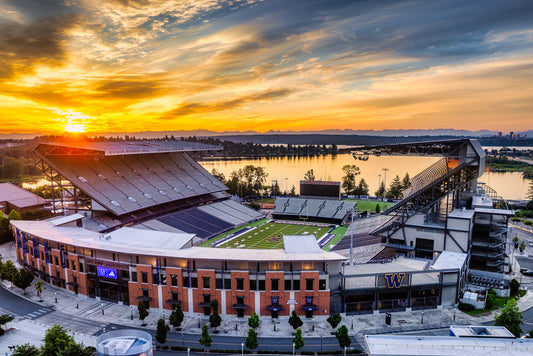 Sunrise at Husky Stadium