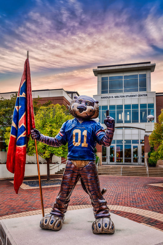 Aubie at the Student Center