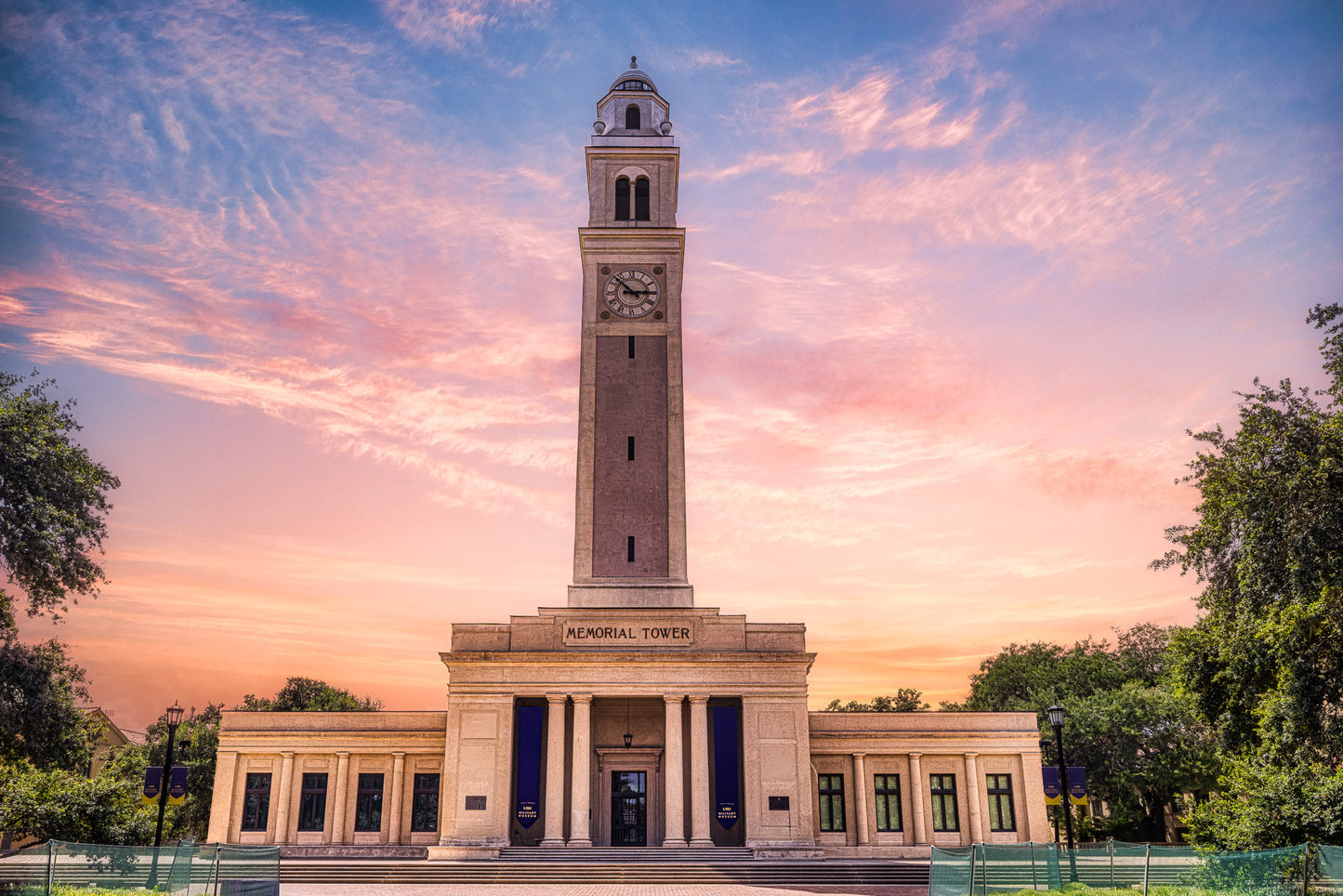 LSU Memorial Tower at Dusk