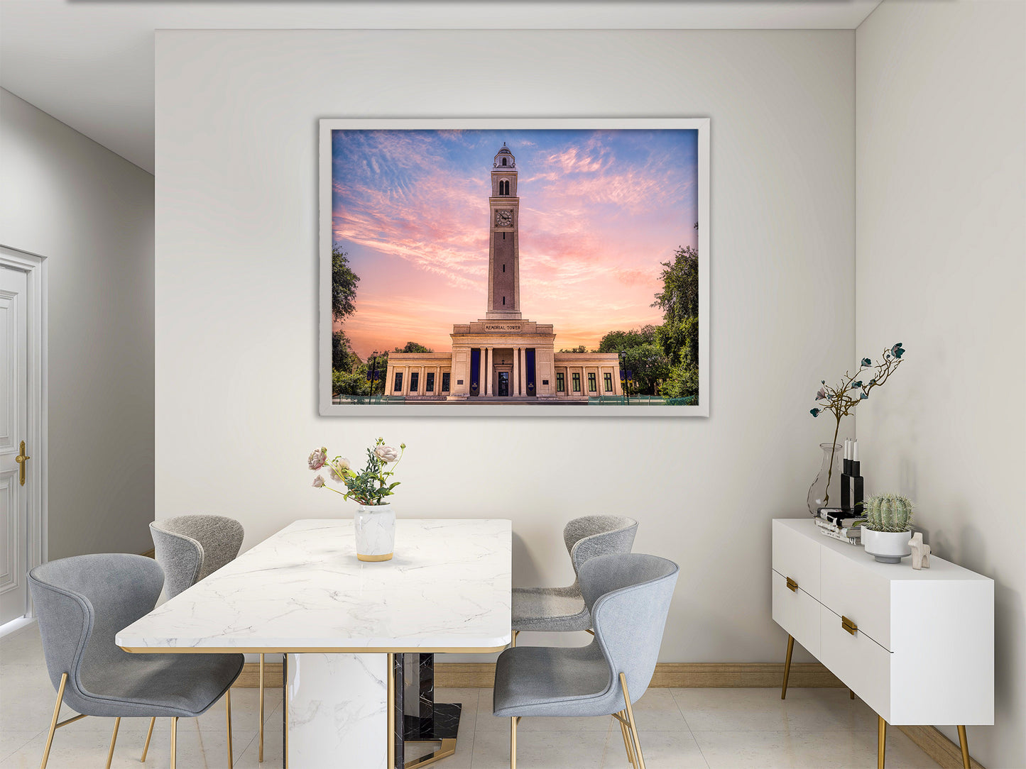 LSU Memorial Tower at Dusk