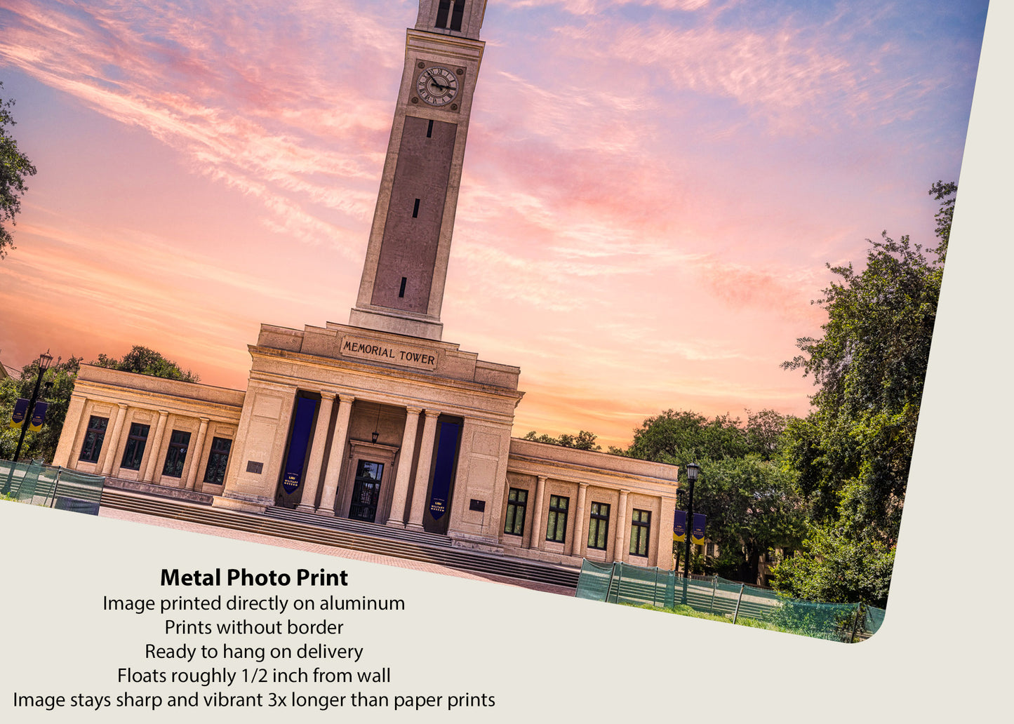 LSU Memorial Tower at Dusk
