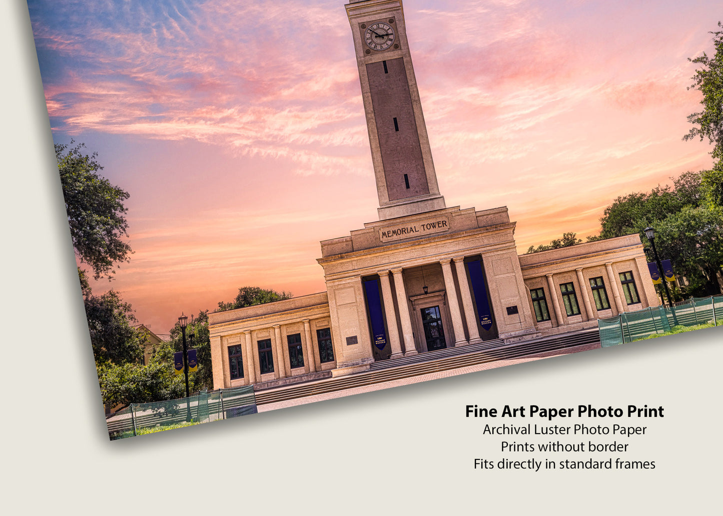 LSU Memorial Tower at Dusk
