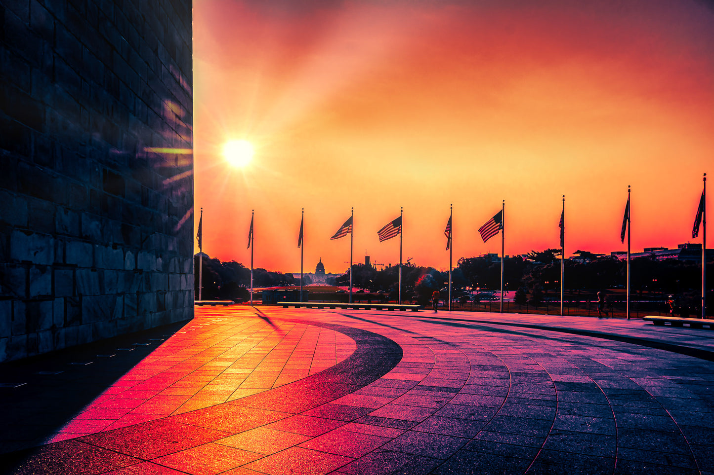 Washington Monument Sunrise image 0