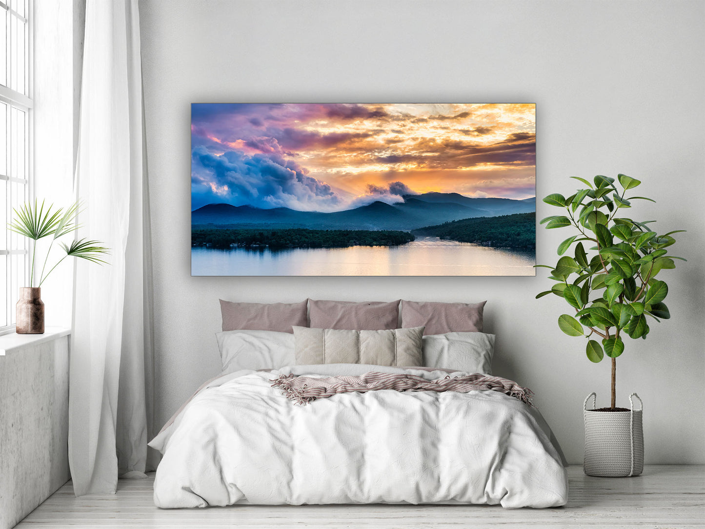 Clouds Rolling over the Adirondack Mountains Pano image 3