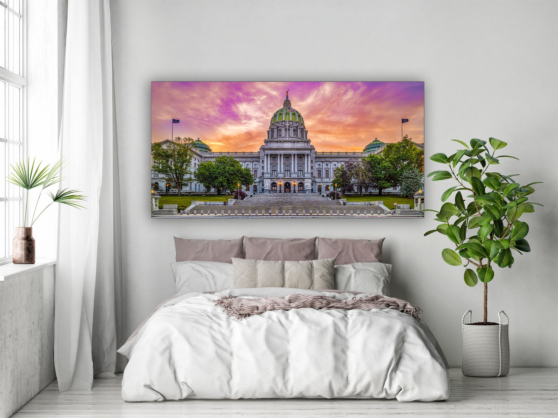 Sunrise at the Pennsylvania State Capitol Panorama image 3