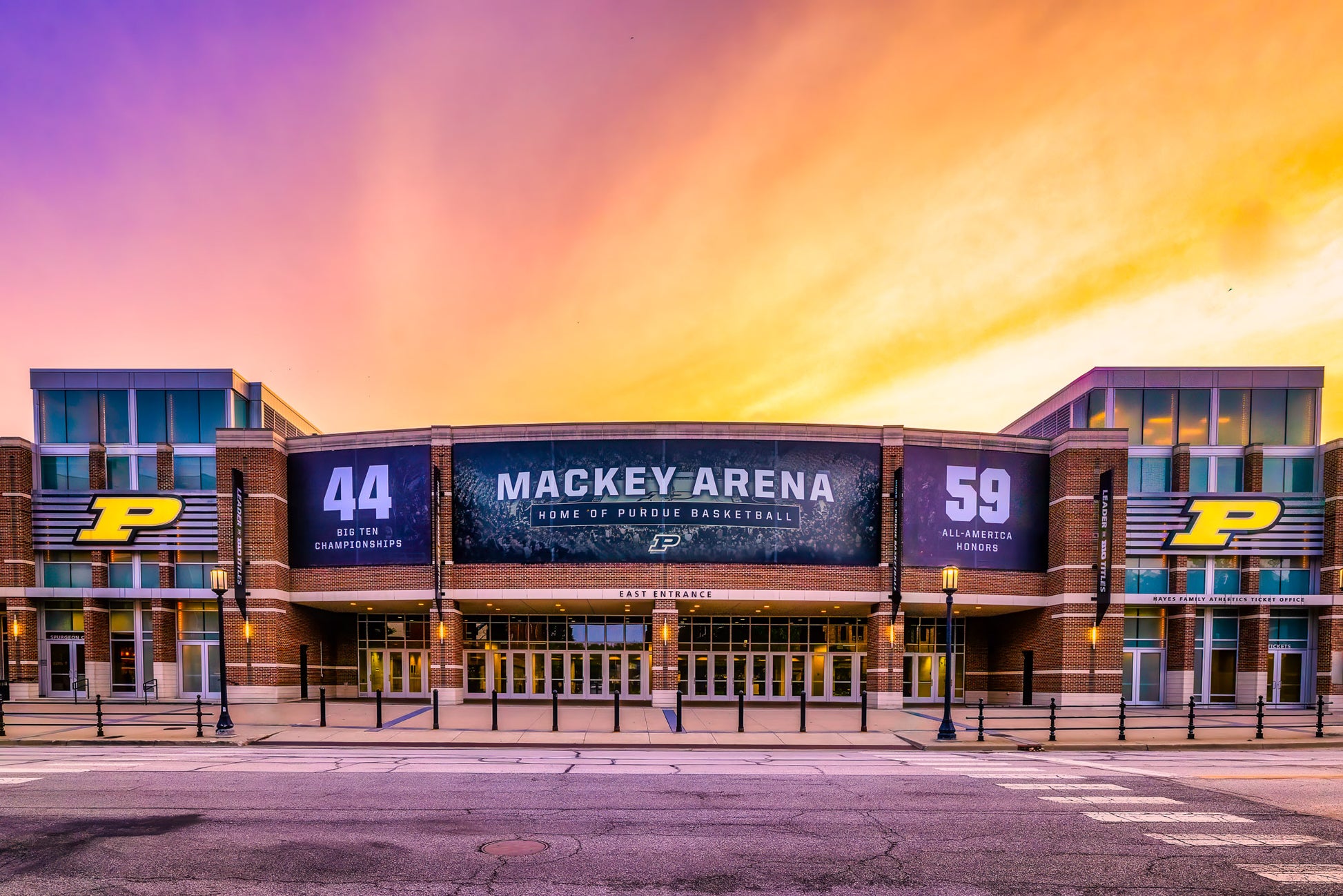 Sunset Facade of Mackey Arena image 0
