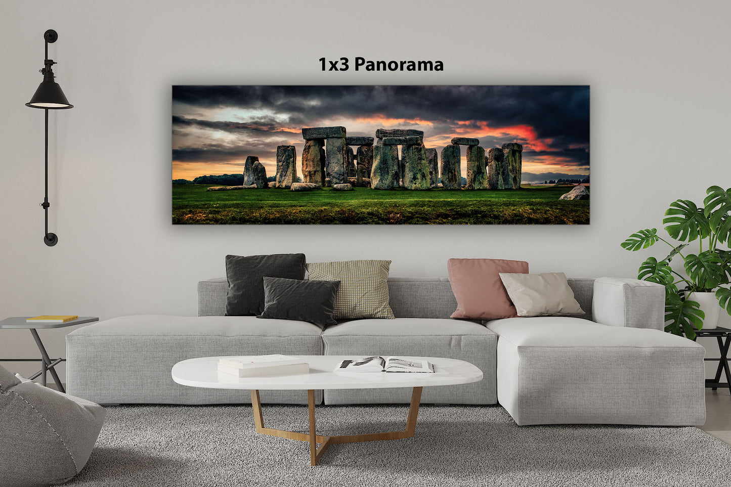 Stonehenge at Dusk Pano image 1