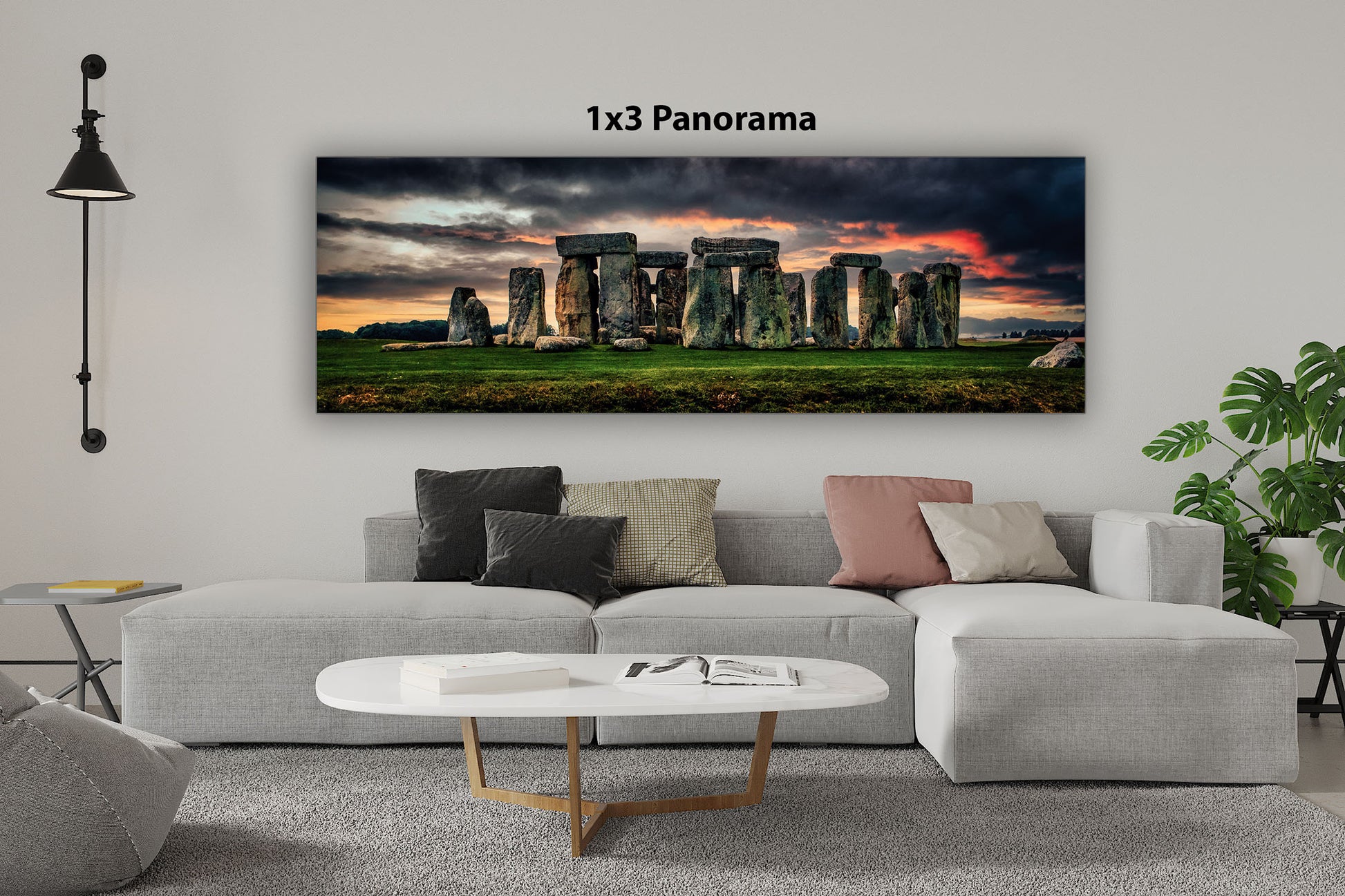 Stonehenge at Dusk Pano image 1