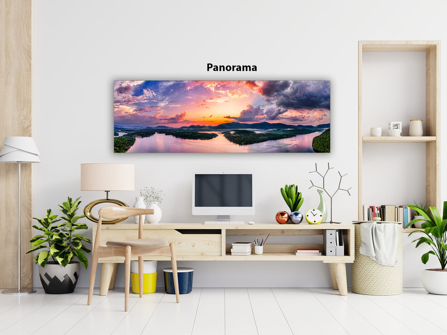 Sunrise over Lake Placid Panorama image 1