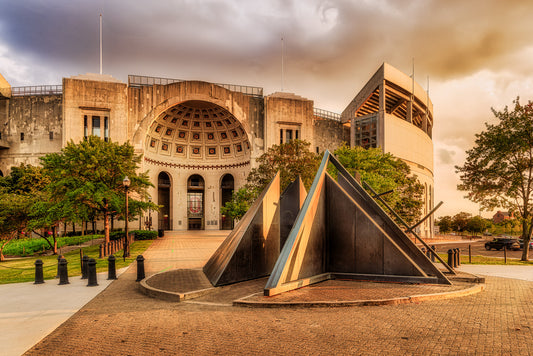 Sunset at Ohio Stadium’s Rotunda image 0