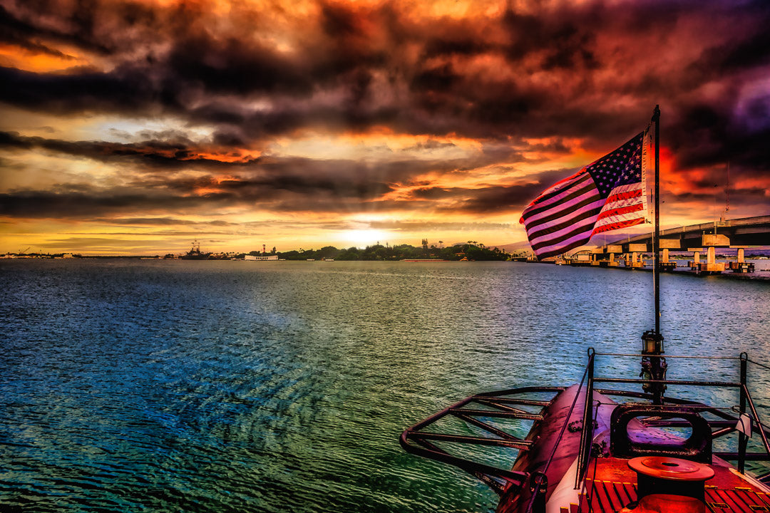 Sunset at Pearl Harbor image 0