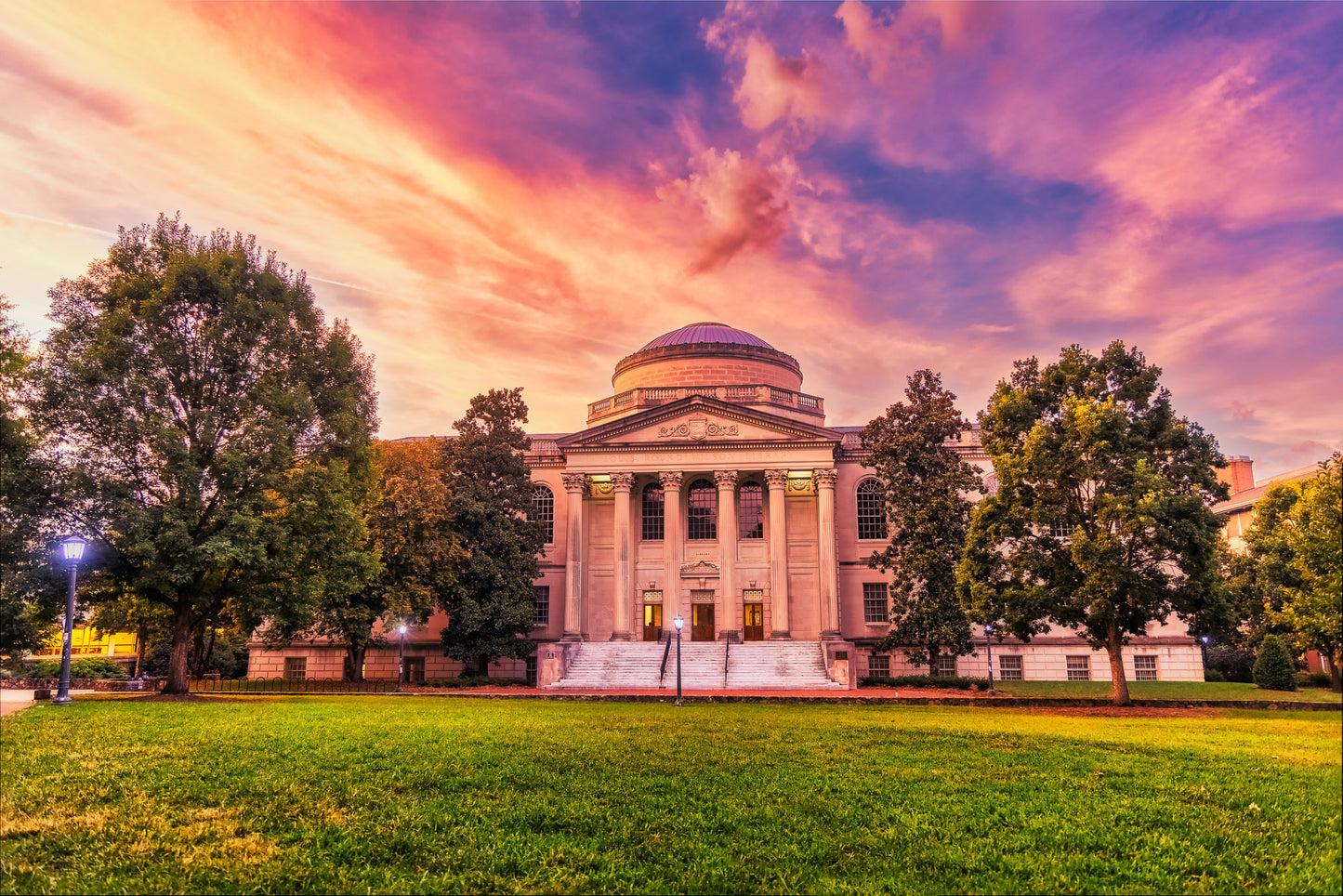 Sunrise at the Wilson Library image 0